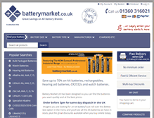 Tablet Screenshot of batterymarket.co.uk